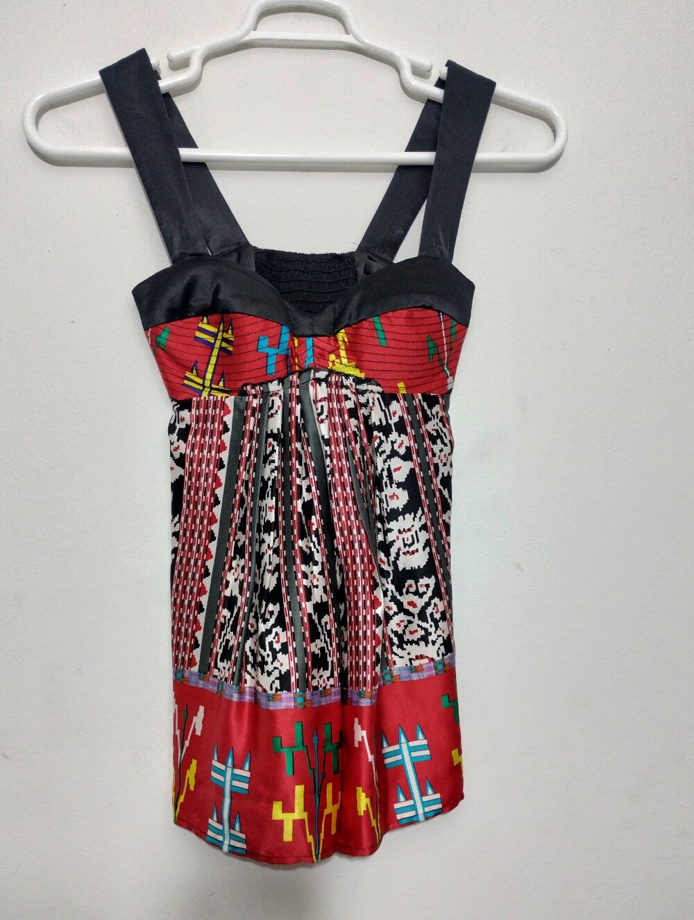 Y2K Single Silk Artsy Babydoll Top Women's S Whimsigoth